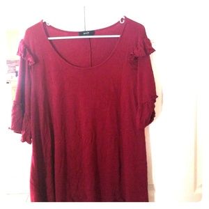 NAIF brand shirt maroon